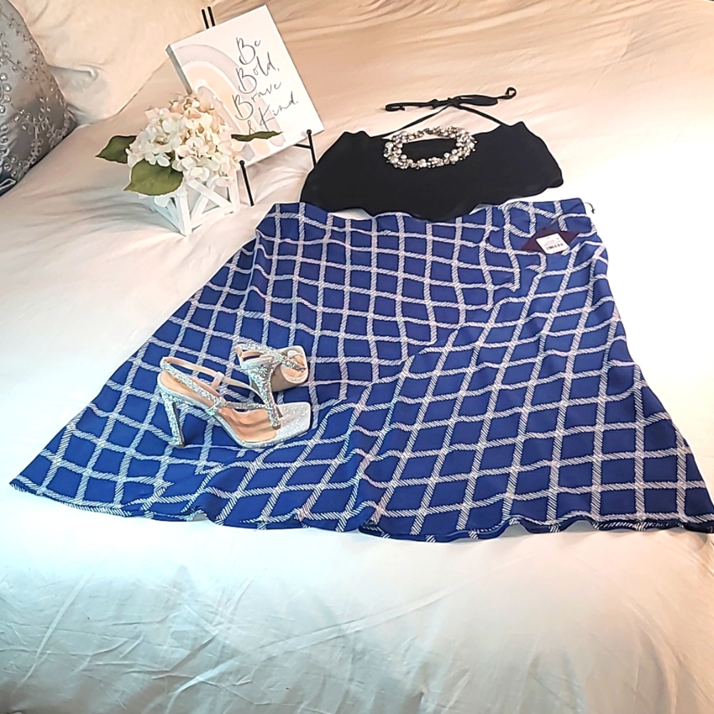 AVA & Viv Plus Size Skirt Elegant Wear Office Wear Career Minimalist